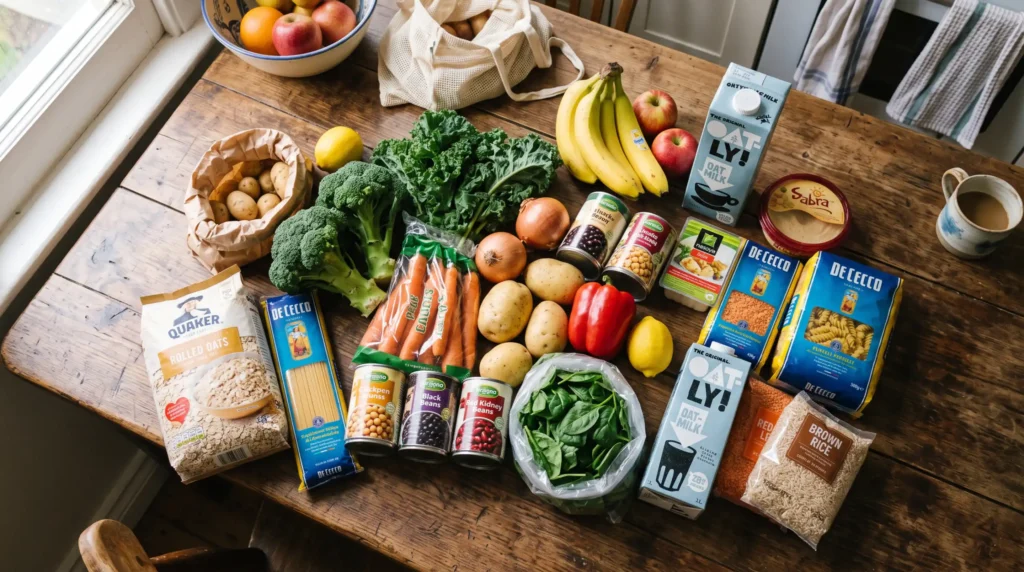 veganistisch boodschappen - supermarkt